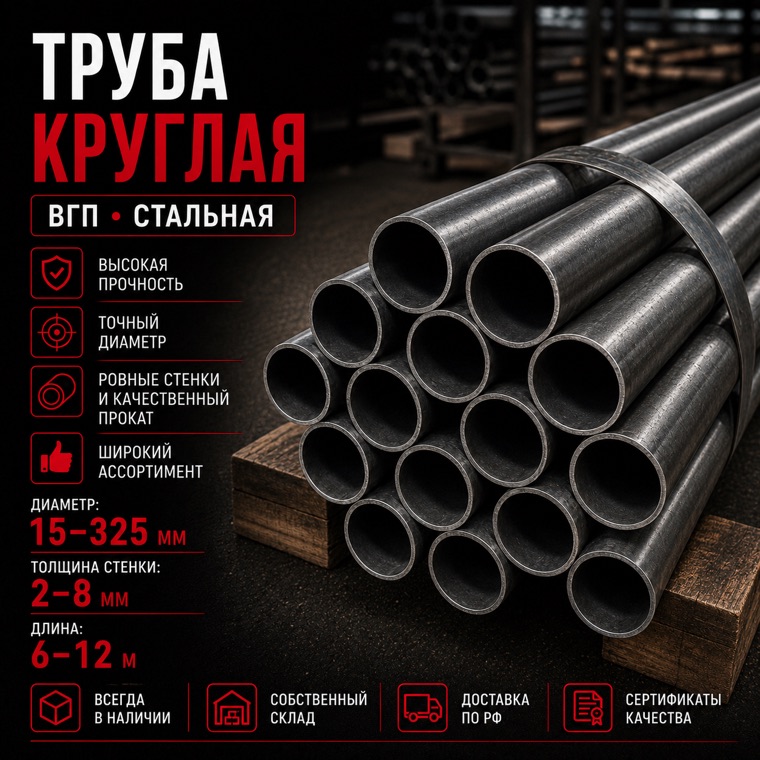 Труба ВГП (водогазопроводная) в Санкт-Петербурге
