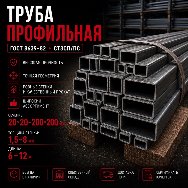 Трубы профильные и круглые в СПб